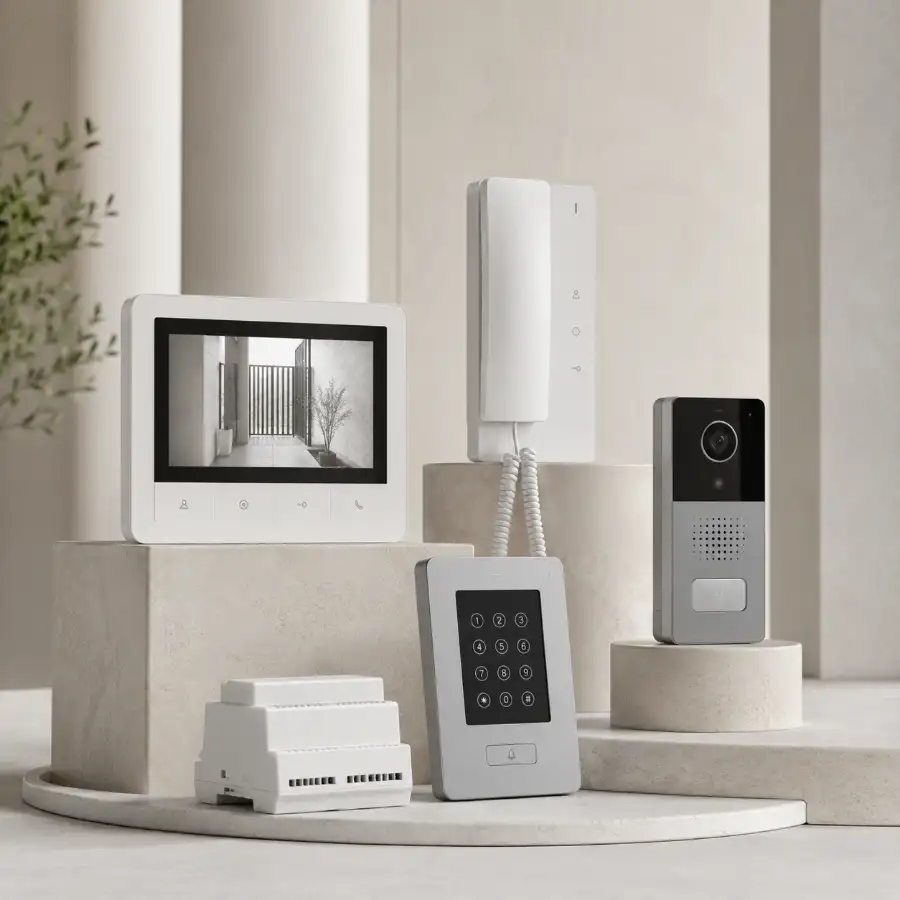 Smart systems in Lebanon including Commax intercoms, video door phones, home automation controls, sensors and lighting control devices