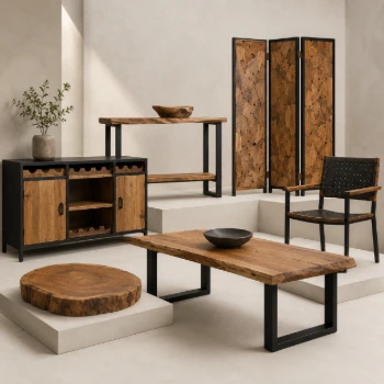 Modern furniture in Lebanon including tables, consoles, cabinets, seating, paravans and wood or metal interior pieces