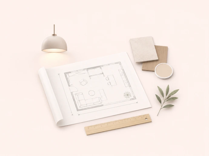 Review the room, project type, design direction, technical needs, and budget.