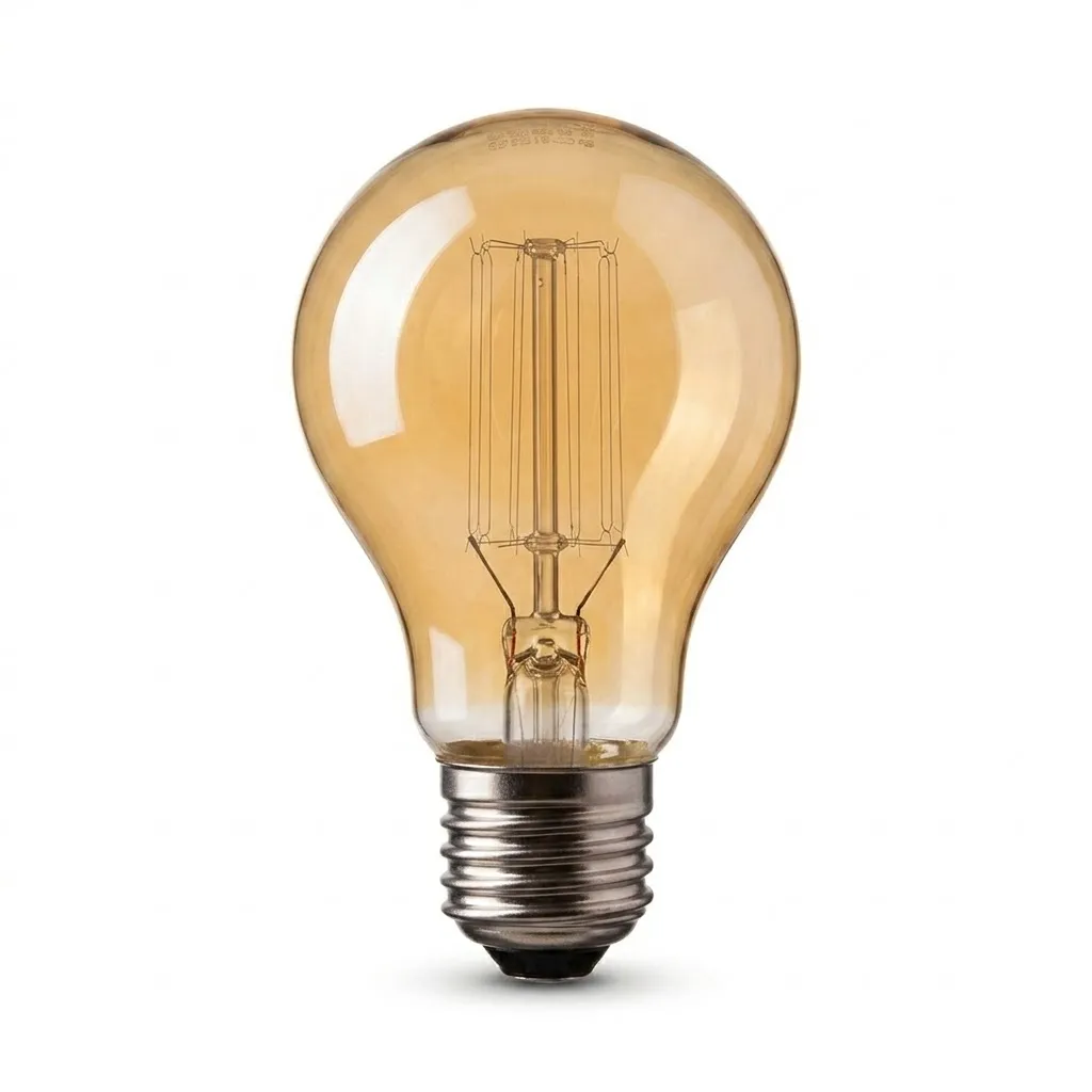[BLA75-40W27] Edison Filament E-A75S 40W 240V E27 Amber