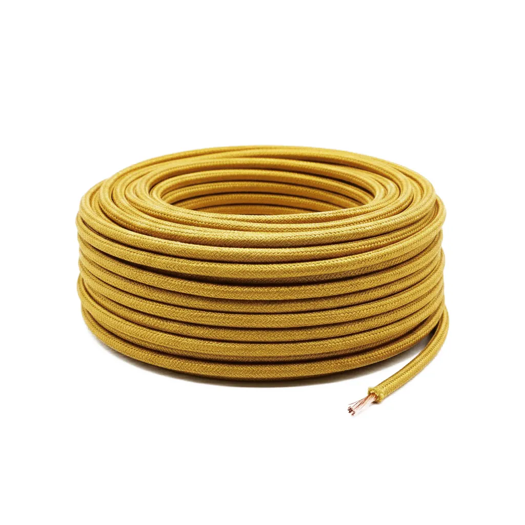 [CA138/25GD] Cable NOX | Gold Fabric 25M
