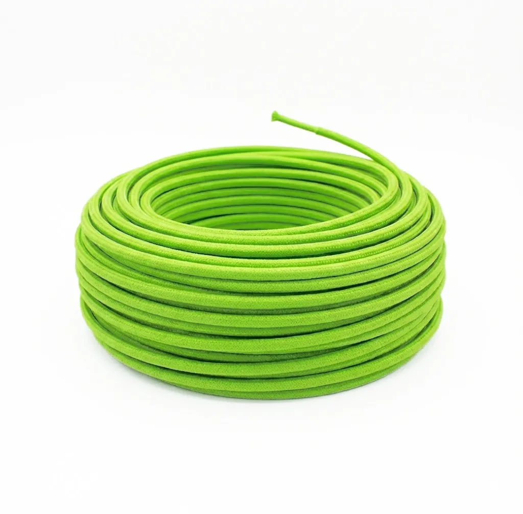 [CA138/GR] Green Fabric Cable 2*0.75