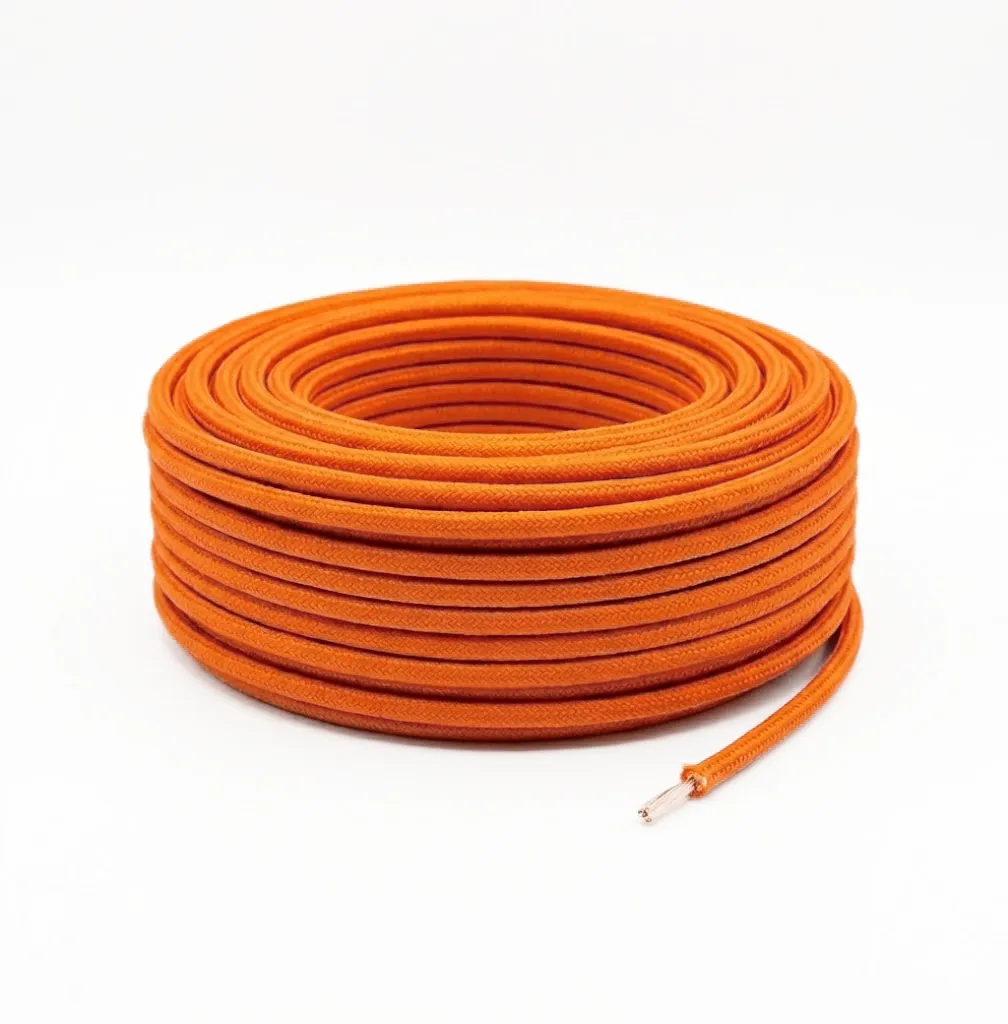 [CA138/OR] Orange Fabric Cable 2*0.75