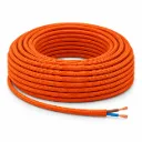 NOX Orange Fabric Electrical Cable | 2x0.75mm²