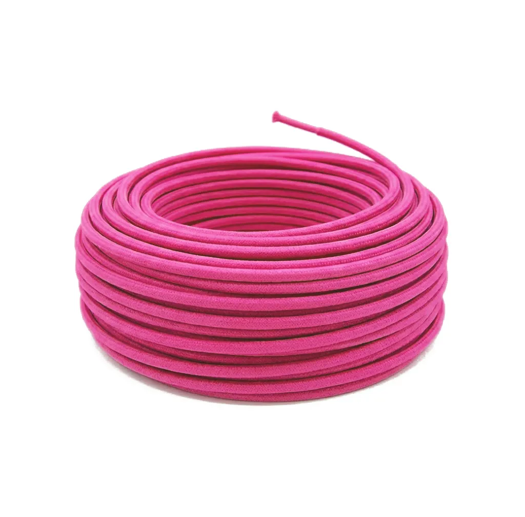 [CA138/PK] Pink Fabric Cable 2*0.75