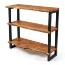 Live Edge Iron Rack
