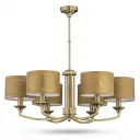 Versace Print 6-Light Gold Chandelier