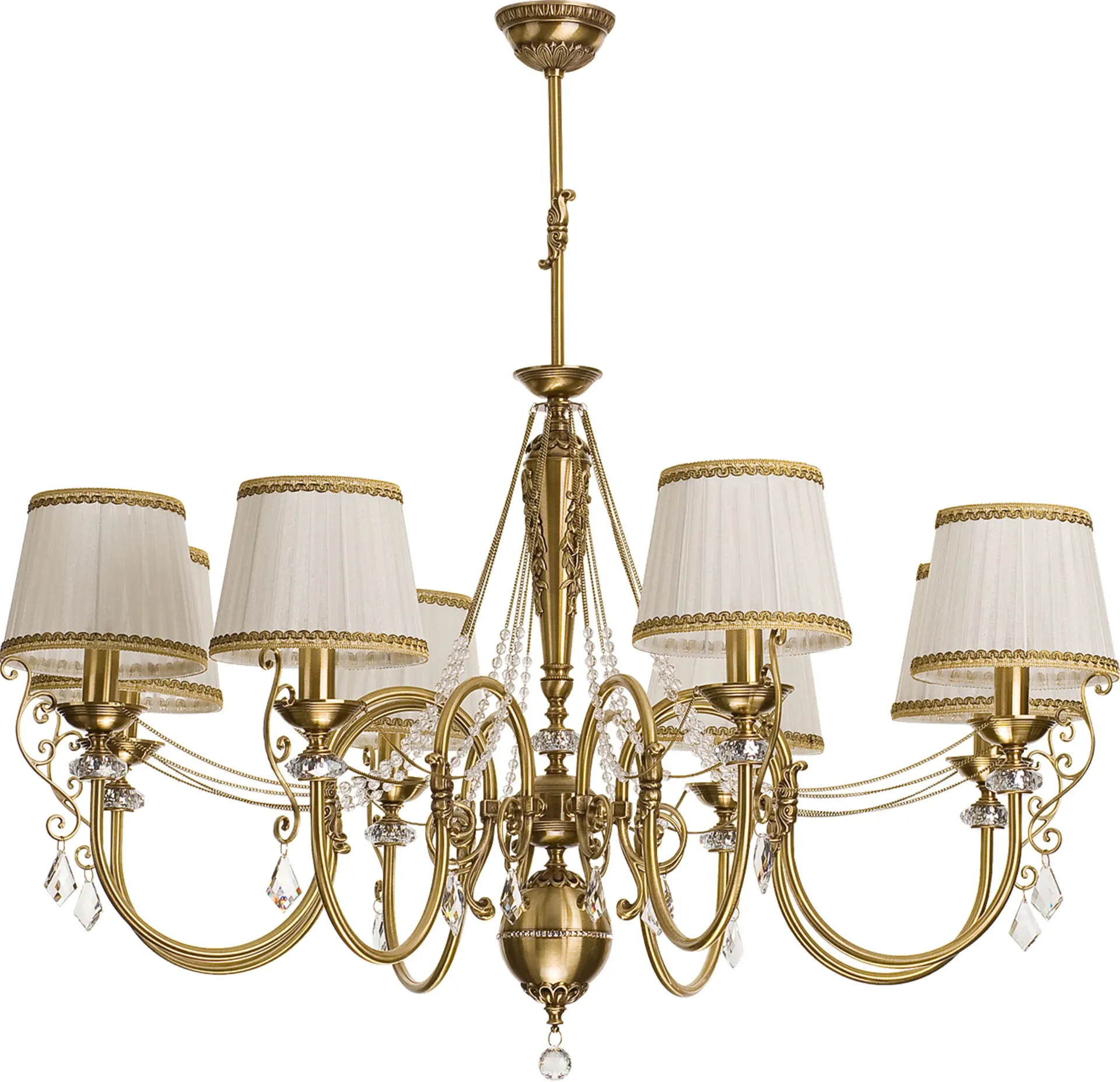 [CH-LUCZW8P] Luca Classic Fabric Shade Chandelier