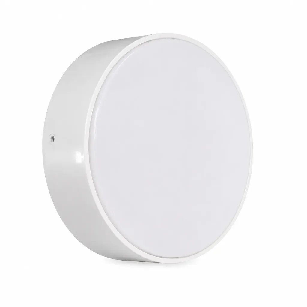 Outdoor Round White Ceiling Lamp | 2xE27 IP65