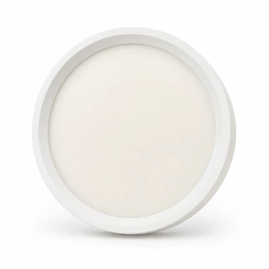 [CLR17-16WW] NOX White Aluminum Round Surface LED Panel| 16W 3000K