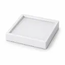 NOX White Aluminum Square Surface LED Panel | 16W 6000K