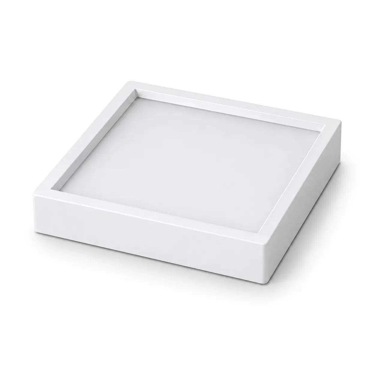NOX White Aluminum Square Surface LED Panel | 16W 6000K