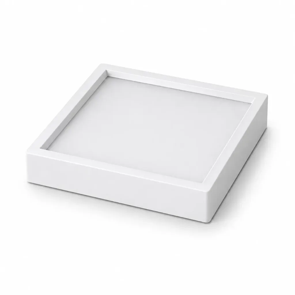 NOX White Aluminum Square Surface LED Panel | 16W 3000K