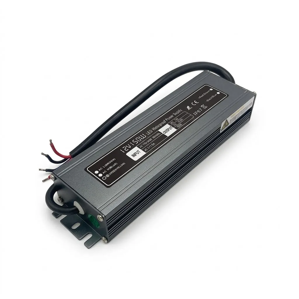 [CNP12V-150/67] Ultra-Thin LED Driver 12V 150W 12.5A IP67