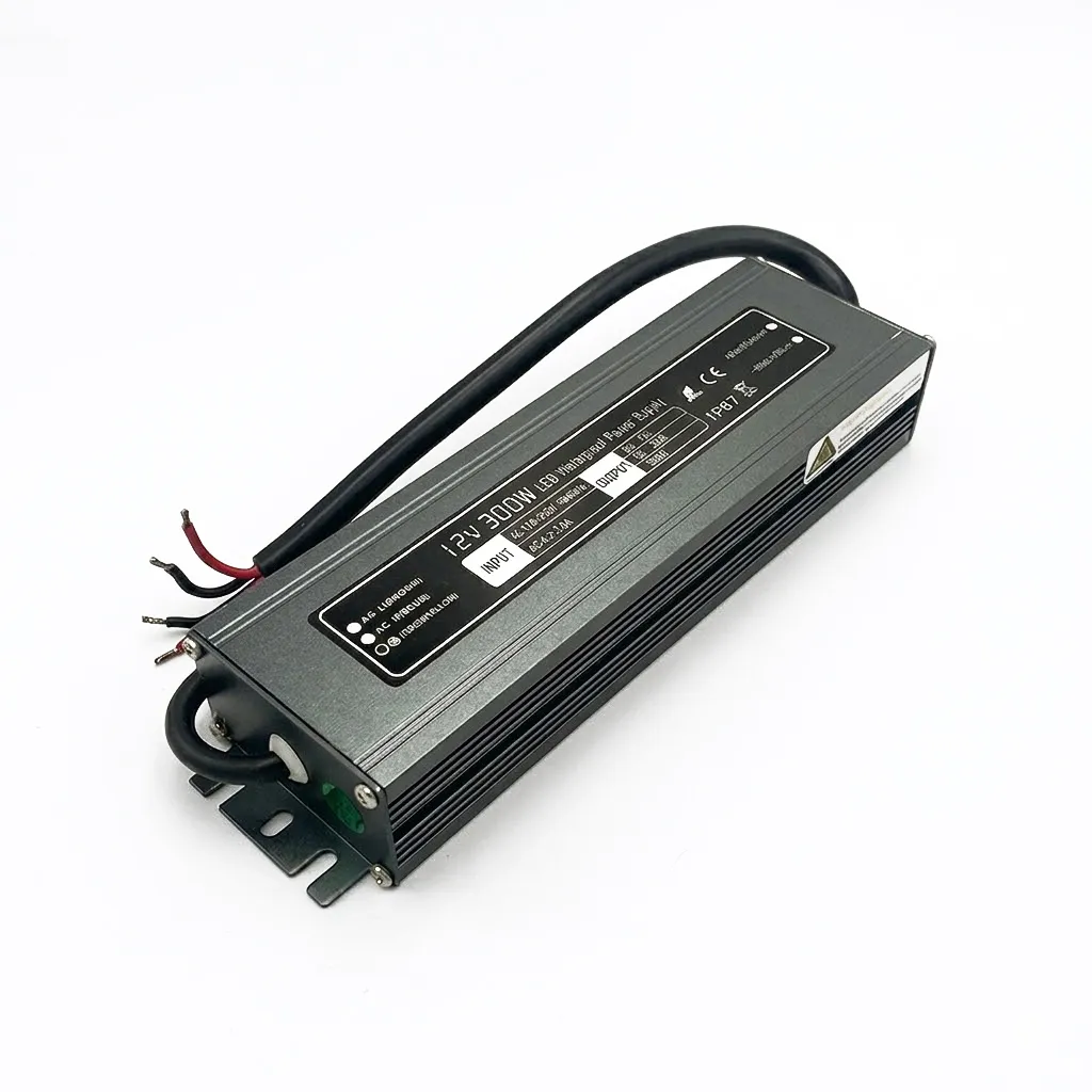 [CNP12V-300/67] Ultra-Thin LED Driver 12V 300W 25A IP67