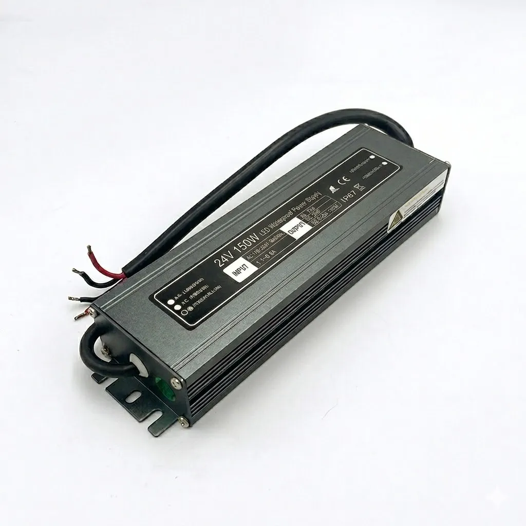 [CNP24V-150/67] Ultra-Thin LED Driver 24V 150W 6.25A IP67