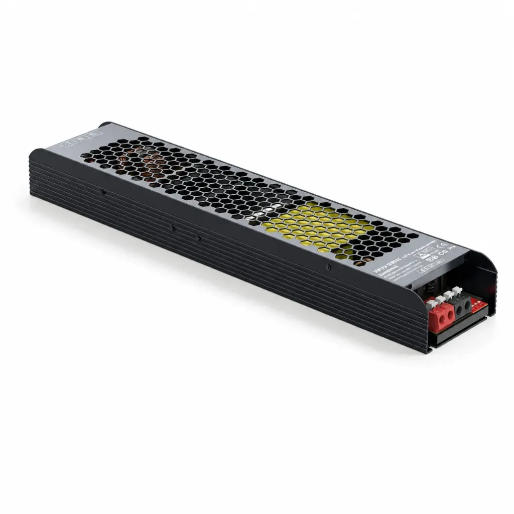 NOX Slim Dark Grey 24V LED Driver| 200W