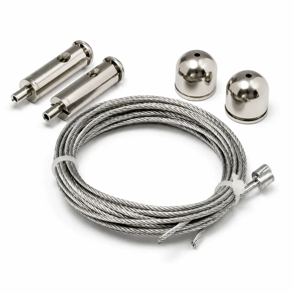 [CS1M] Cable Stainless Set of 2, 1M With Socket and Break