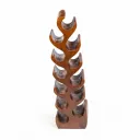 Large Suar Wood Bottle Rack