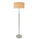 Nickel Floor Lamp with Linen Shade