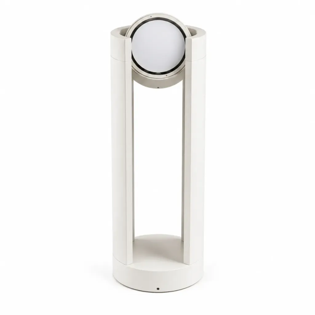 Modern White Pillar Light