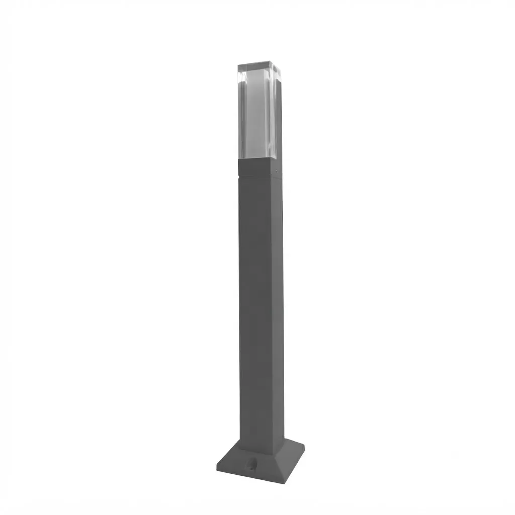 Sanded Dark Grey LED Garden Lamp