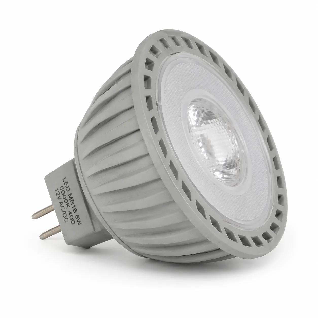 NOX Grey MR16 LED Bulb| 6W 5000K 40°
