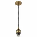 Industrial Lamp Holder Bronze
