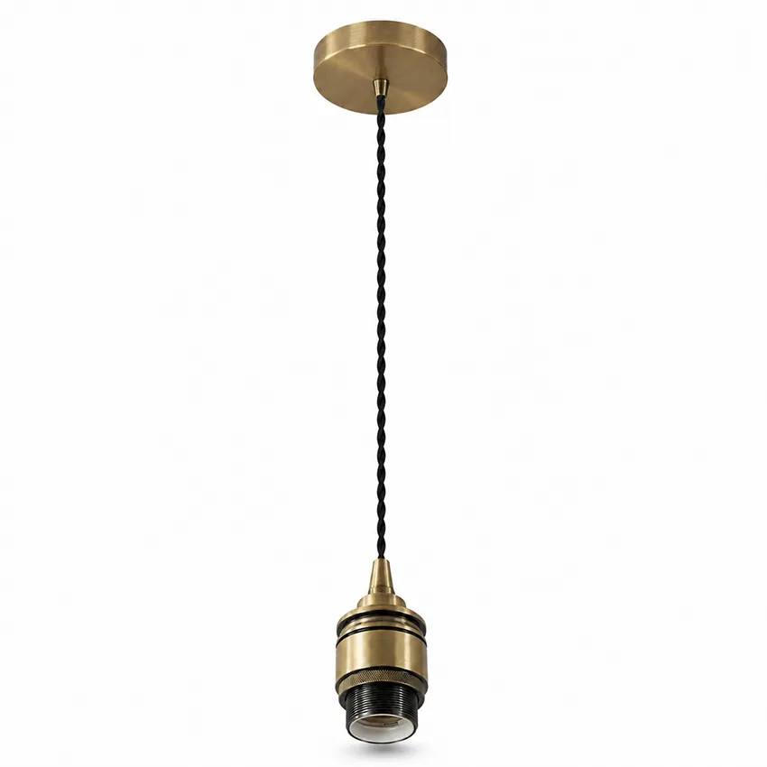 Industrial Lamp Holder Bronze