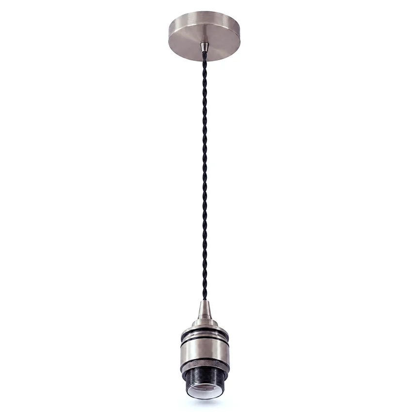 Industrial Lamp Holder Chrome