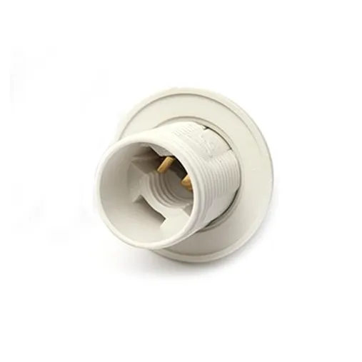 Lamp holder E14 With Ring WH