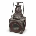 Vicomte Heritage Rust-Finish Metal Lantern