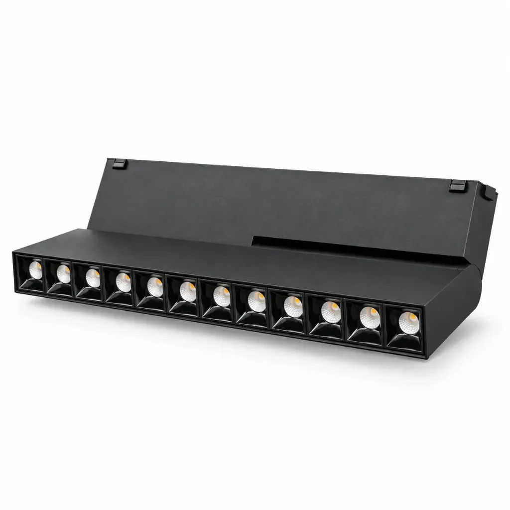 NOX Adjustable Black Magnetic Grill Wall Washer 12W 3000K 38°
