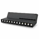 NOX Adjustable Black Magnetic Grill Wall Washer 12W 3000K 38°