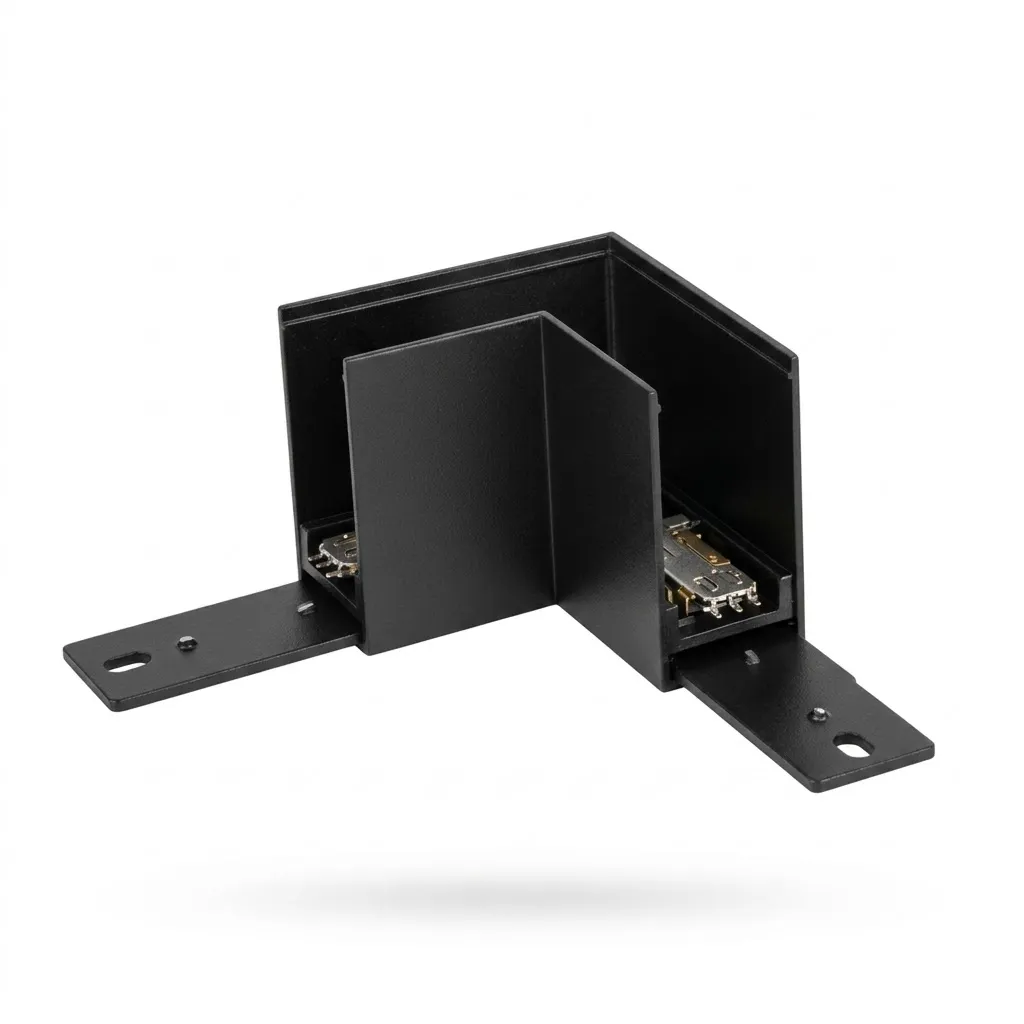 [MG-TR-90B] 90° Corner Connector for Black Magnetic Profile