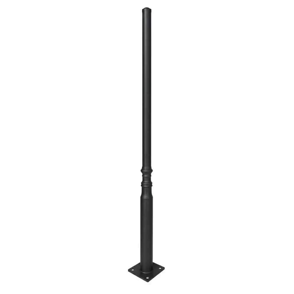 [P16BK] NOX Black Outdoor Lighting Pole| 380cm