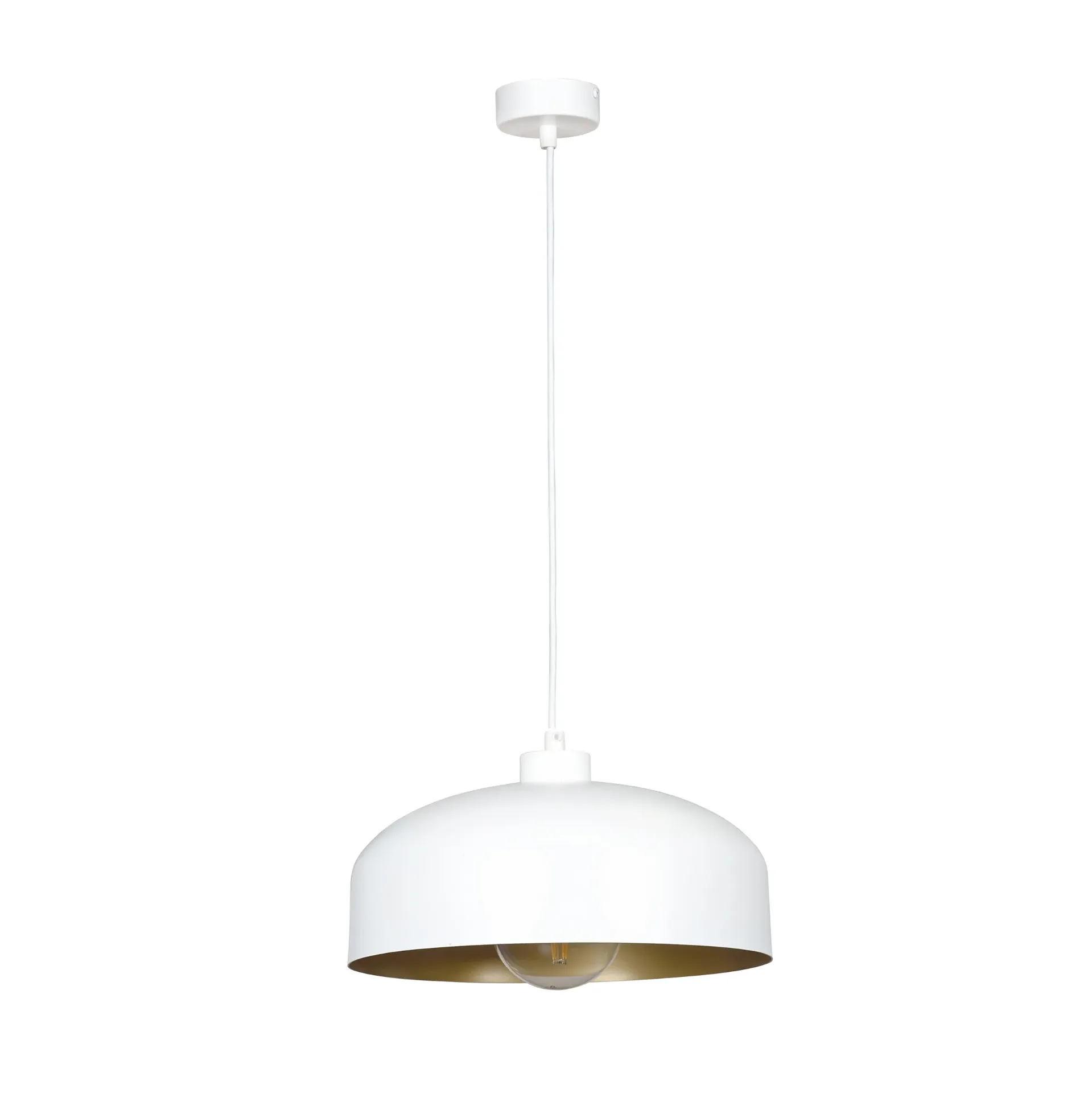 Largo White and Gold Pendant Lamp