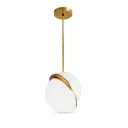 Objet Lumière White & Gold Globe Pendant Light | 1xE27