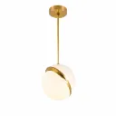 Objet Lumière White & Gold Globe Pendant Light | 1xE27 D20cm