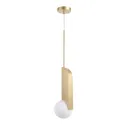 Geometric Gold Globe Pendant