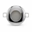 NOX Chrome Round Recessed MR16 Spotlight Frame| IP65