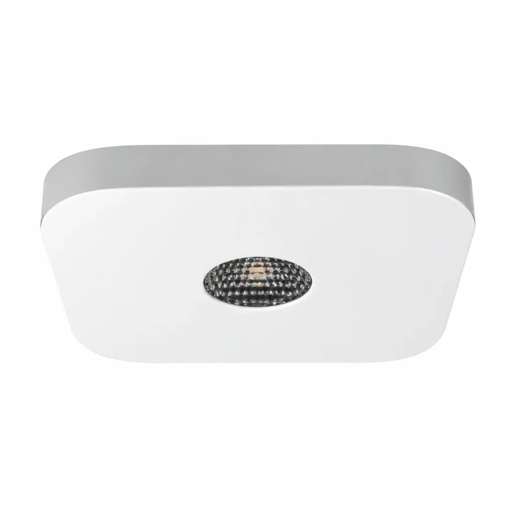 Square Fixed Matte White Recessed LED Spotlight | 3W 6000K
