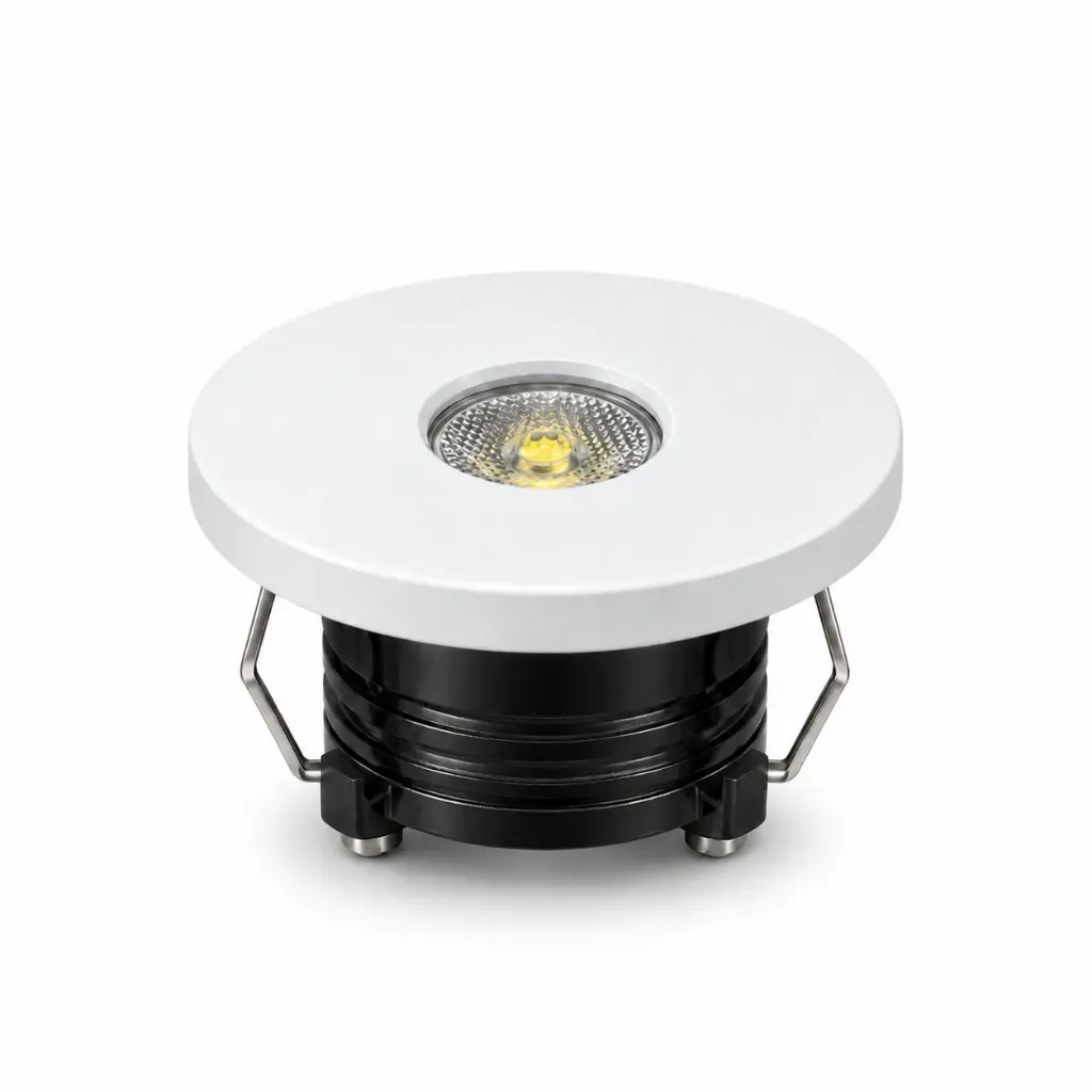 [SL218-3WD] NOX Round Fixed Matte White Recessed LED Spotlight 3W 6000K 360lm