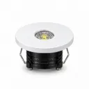 NOX Round Fixed Matte White Recessed LED Spotlight 3W 6000K 360lm