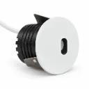NOX Sanded White Round Recessed LED Spotlight 3W 3000K IP65
