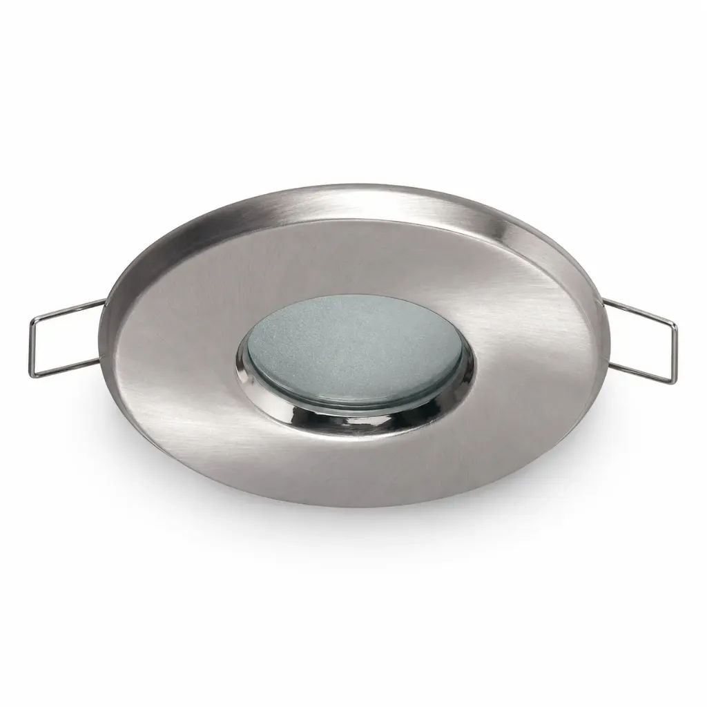 NOX Satin Nickel Recessed Spotlight Frame | GX5.3 IP64