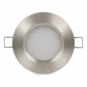 NOX Satin Nickel Recessed GX5.3 Spotlight Frame| IP54