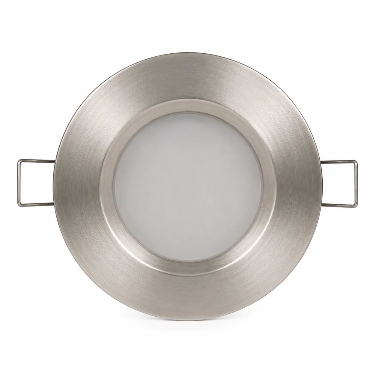 NOX Satin Nickel Recessed GX5.3 Spotlight Frame| IP54