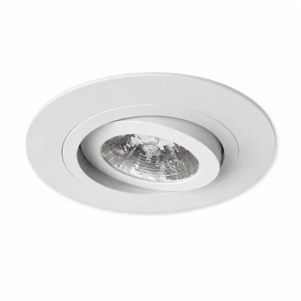 [SLM325-1WH] NOX White Adjustable Recessed Spotlight Frame| 1xMR16