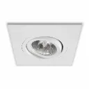 NOX White Square Adjustable Recessed Spotlight Frame| 1xMR16